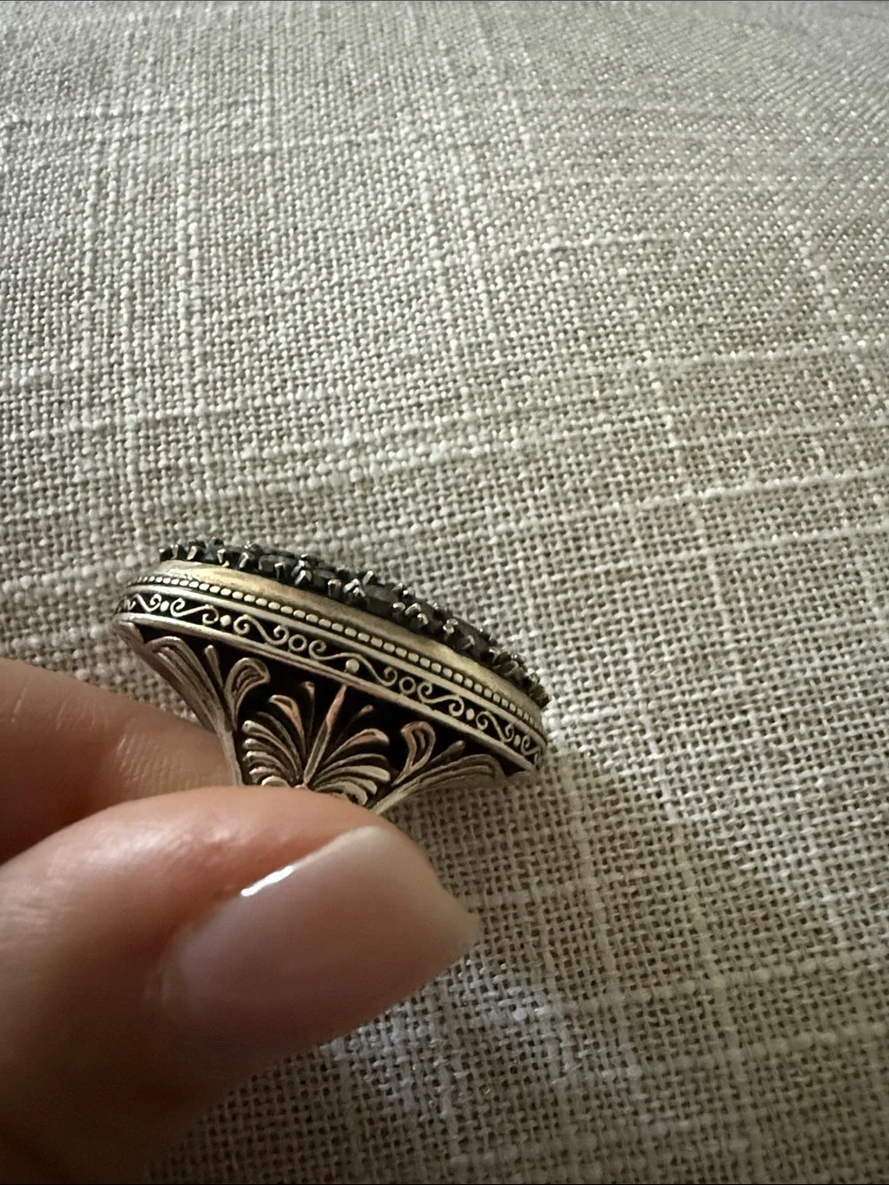 Konstantino Onyx Oval Ring